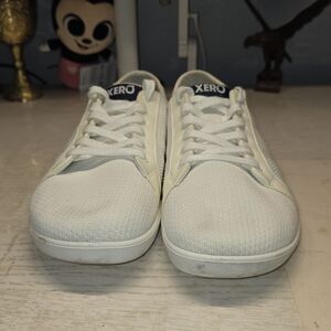 Xero Dillon Barefoot Minimalist Zero Drop Shoes White Navy Blue Men’s Size 10